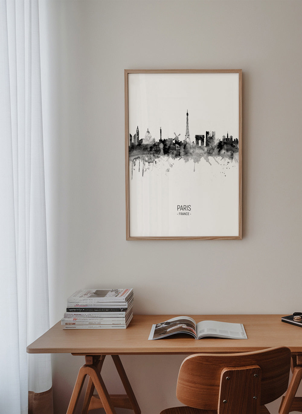 Kökskonst: Paris skyline i bläck