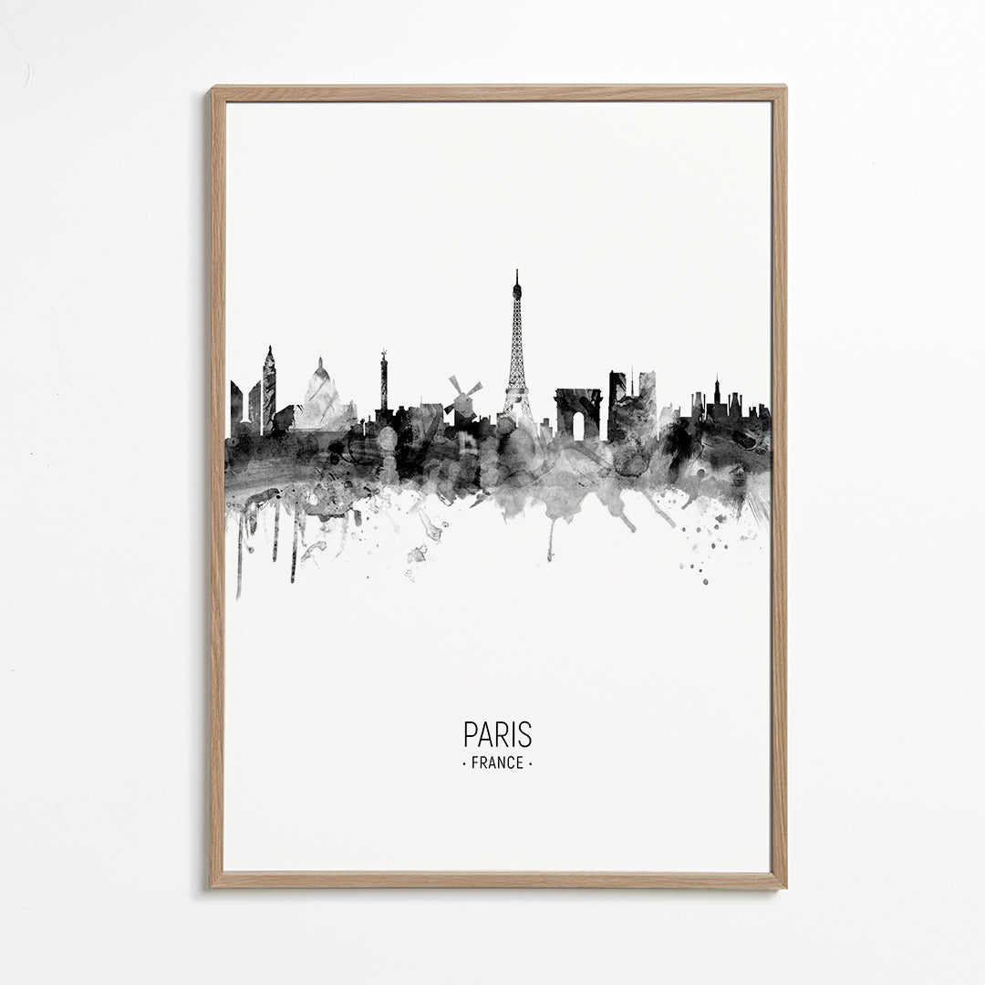 Kökskonst: Paris skyline i bläck