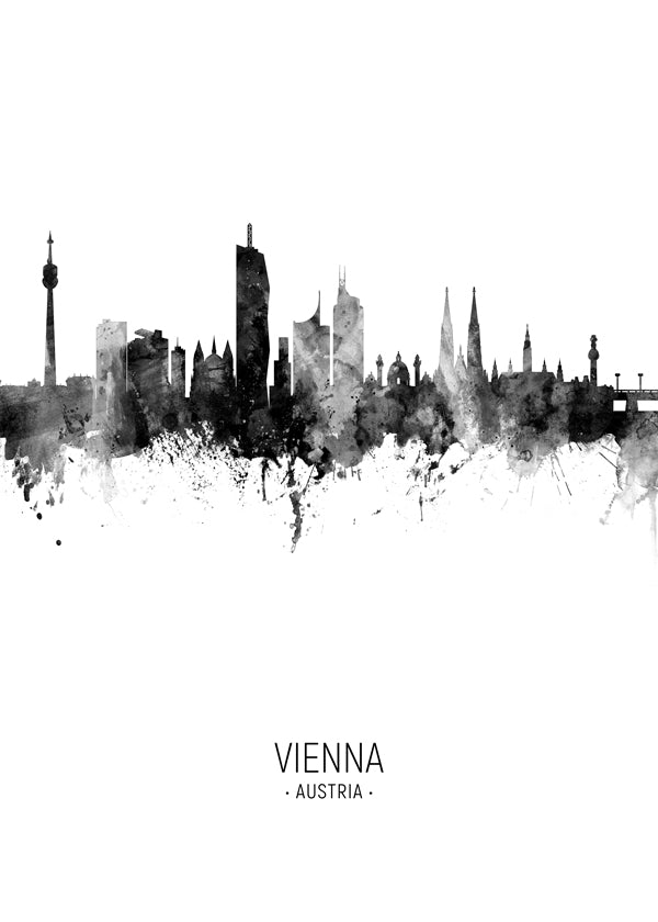 Kökskonst: Viennas skyline i bläck