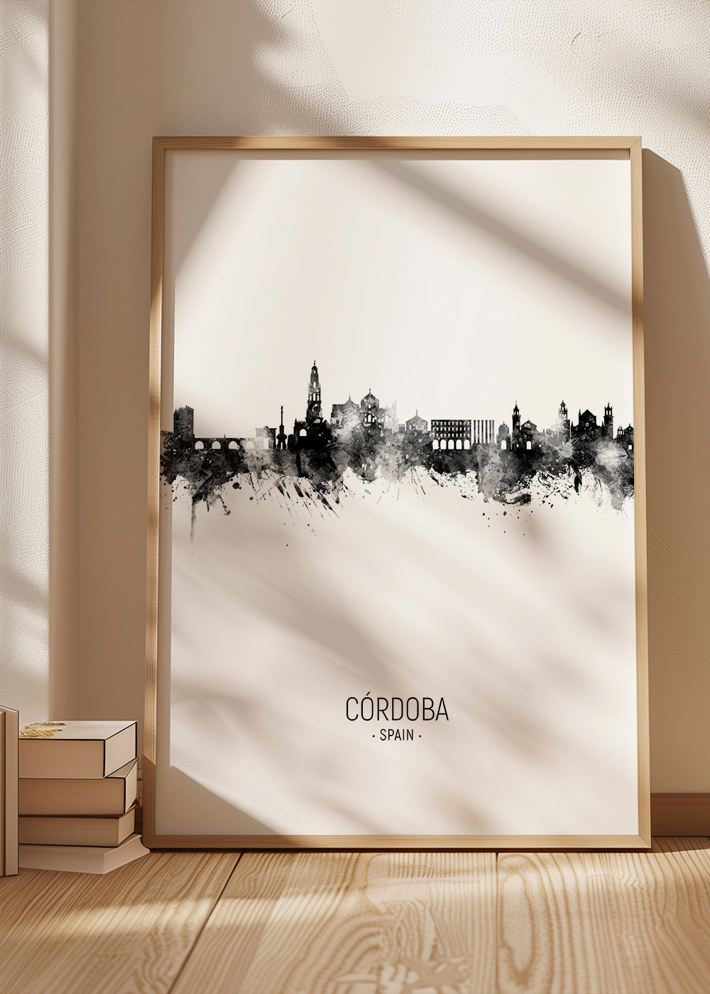 Cuadro de ciudades Córdoba skyline i bläck