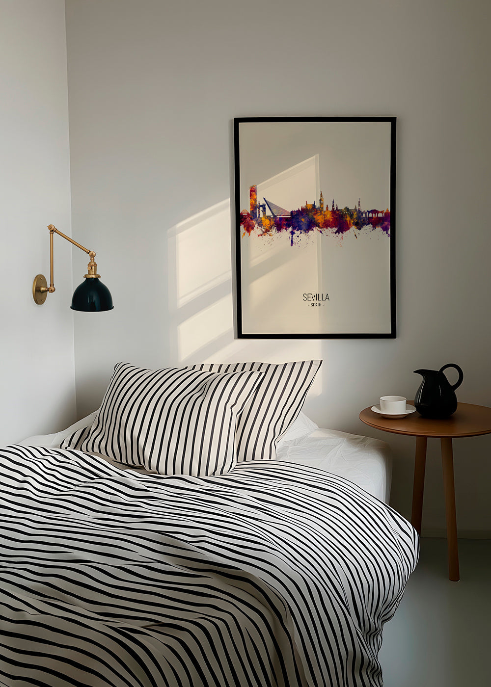 Stadsposter med Sevillas skyline