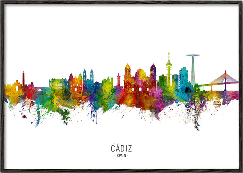 Kökskonst Cádiz färgstark skyline
