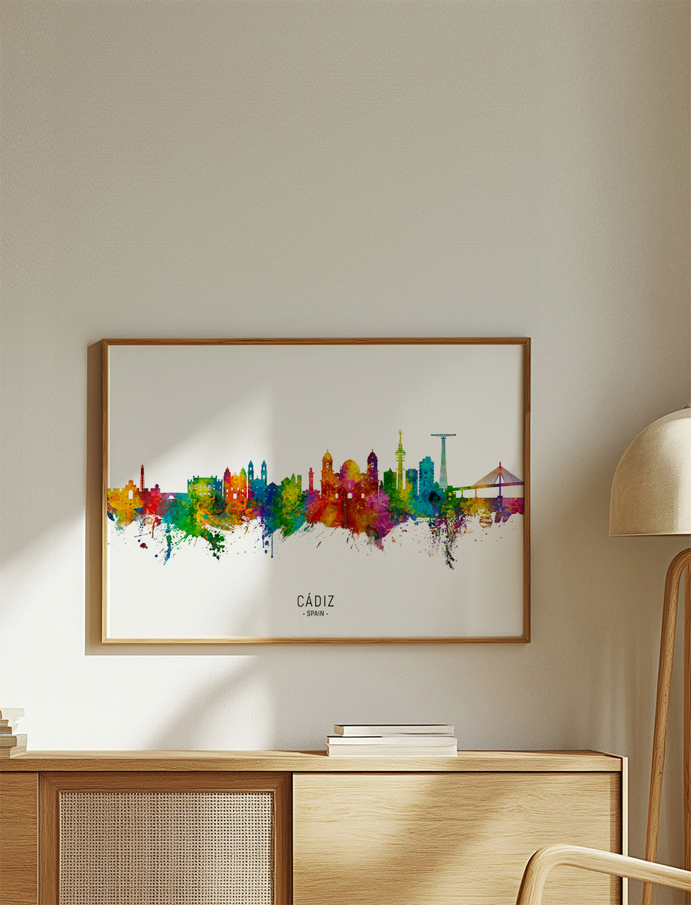 Kökskonst Cádiz färgstark skyline