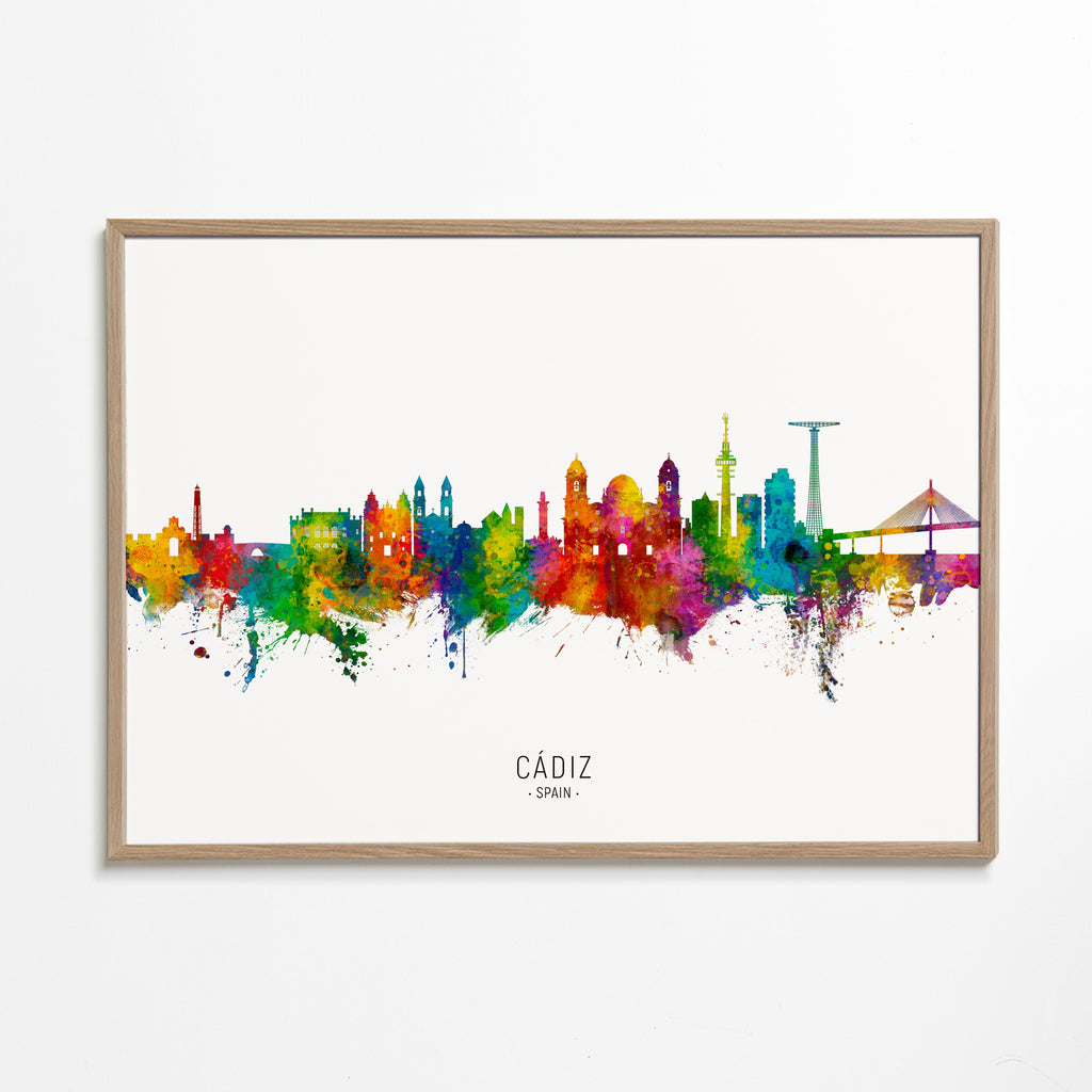 Kökskonst Cádiz färgstark skyline