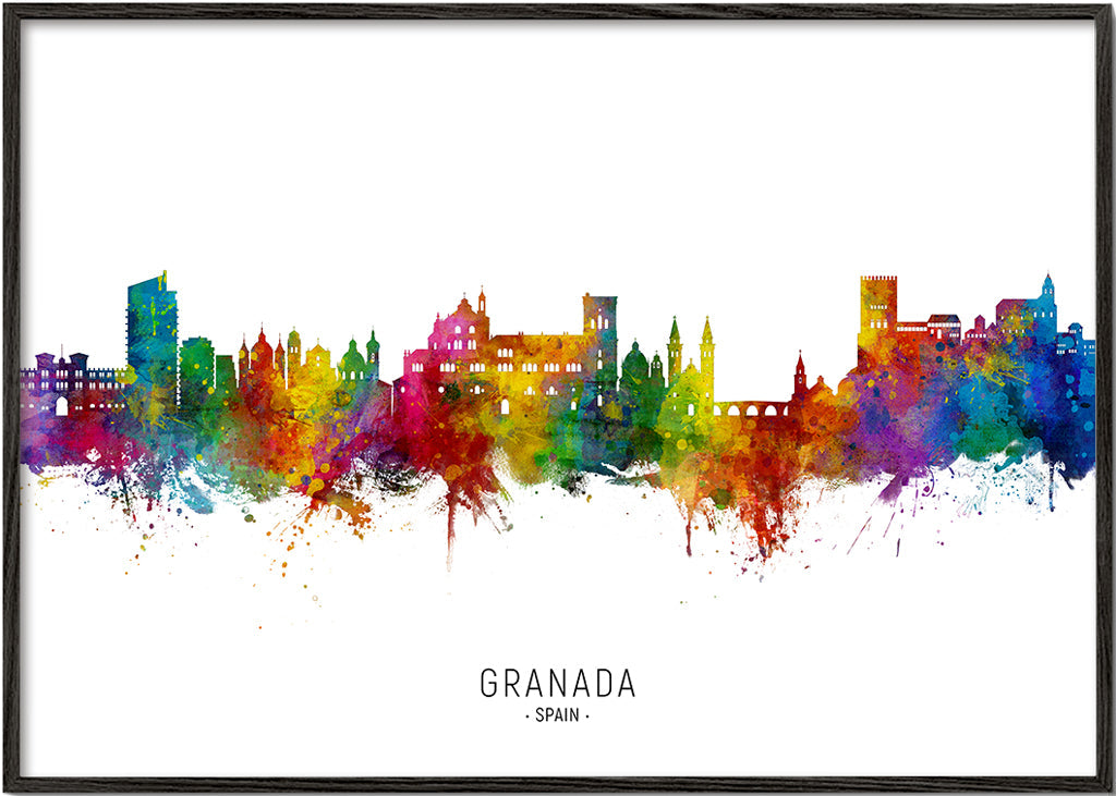 Kökskonst Granada färgstark skyline