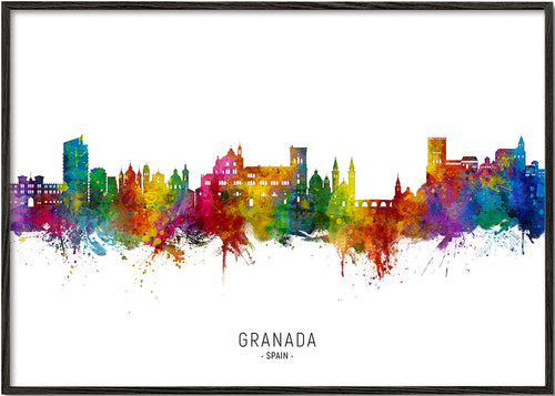 Kökskonst Granada färgstark skyline