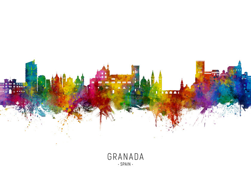 Kökskonst Granada färgstark skyline