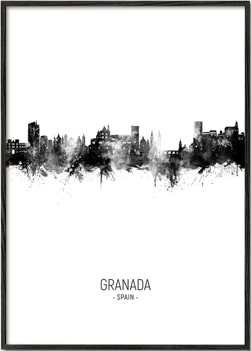 Kökskonst Granada skyline bläck