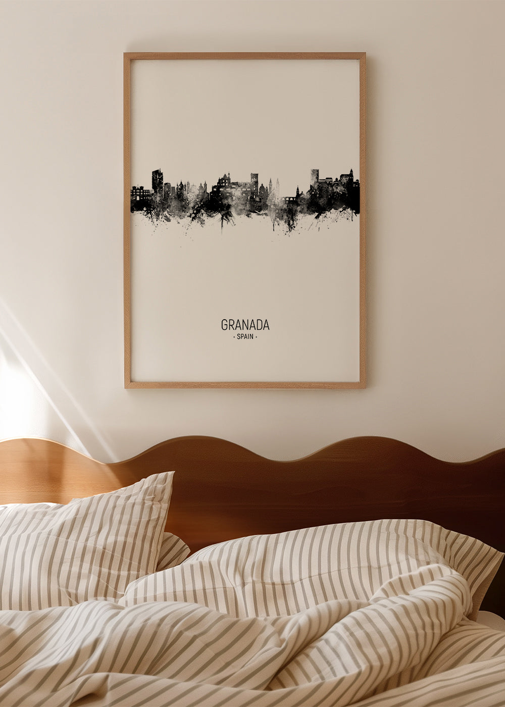 Kökskonst Granada skyline bläck