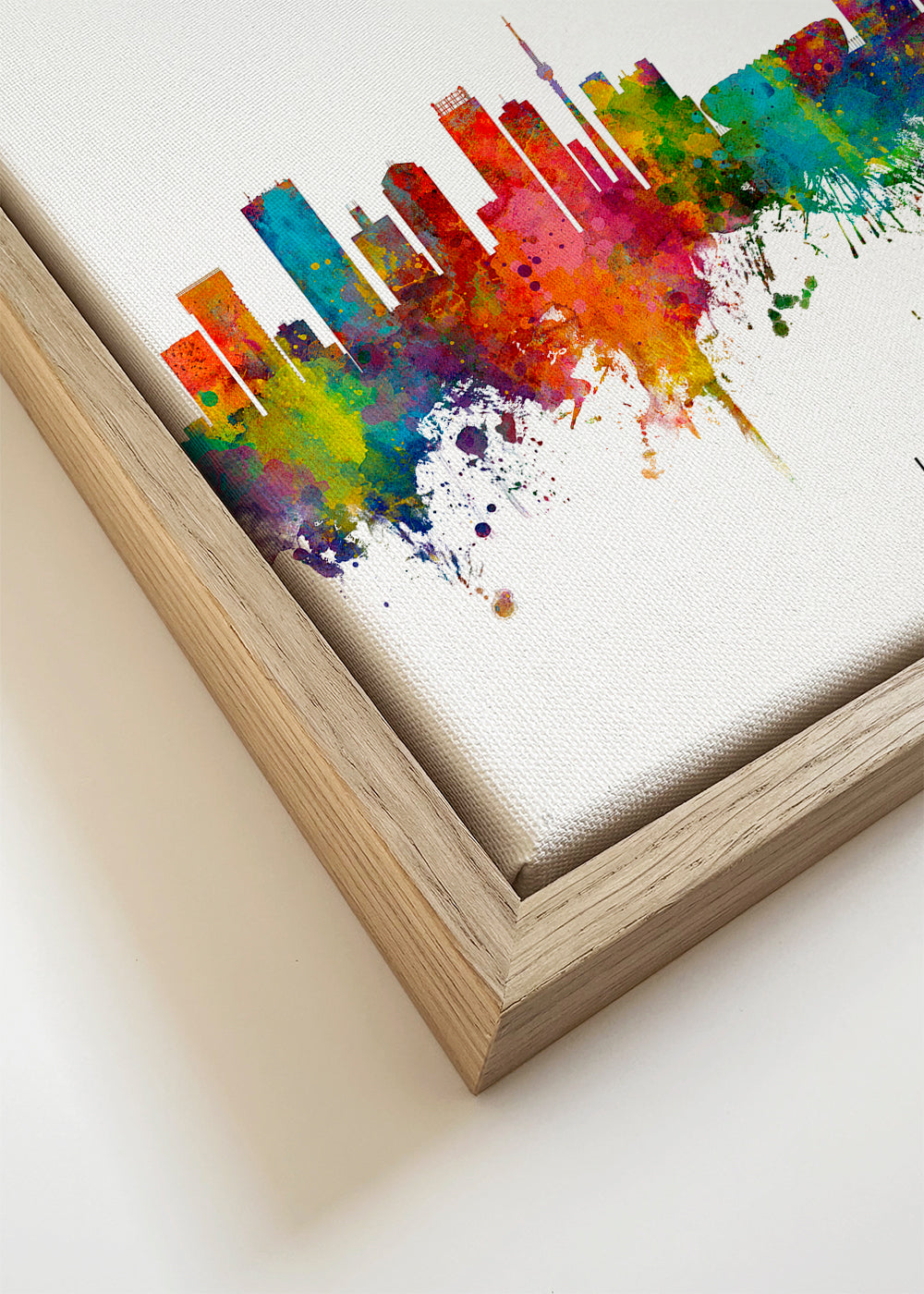 Kökskonst Johannesburg skyline akvarell