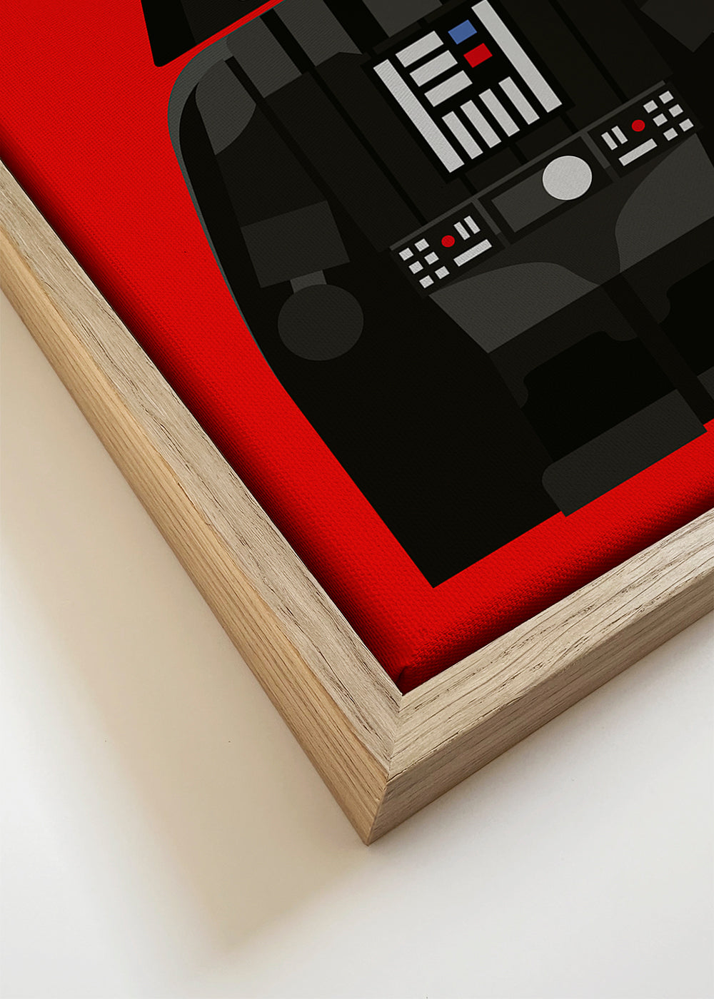 Barnposter Darth Vader på röd bakgrund