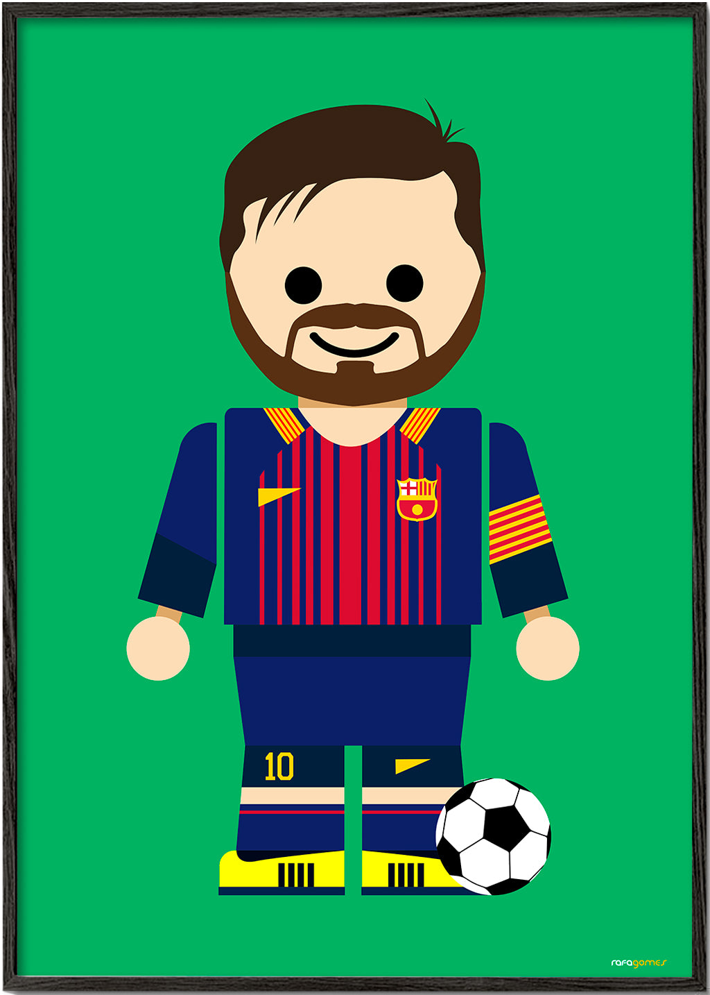 Sportkonst leksak fotbollsspelare illustration