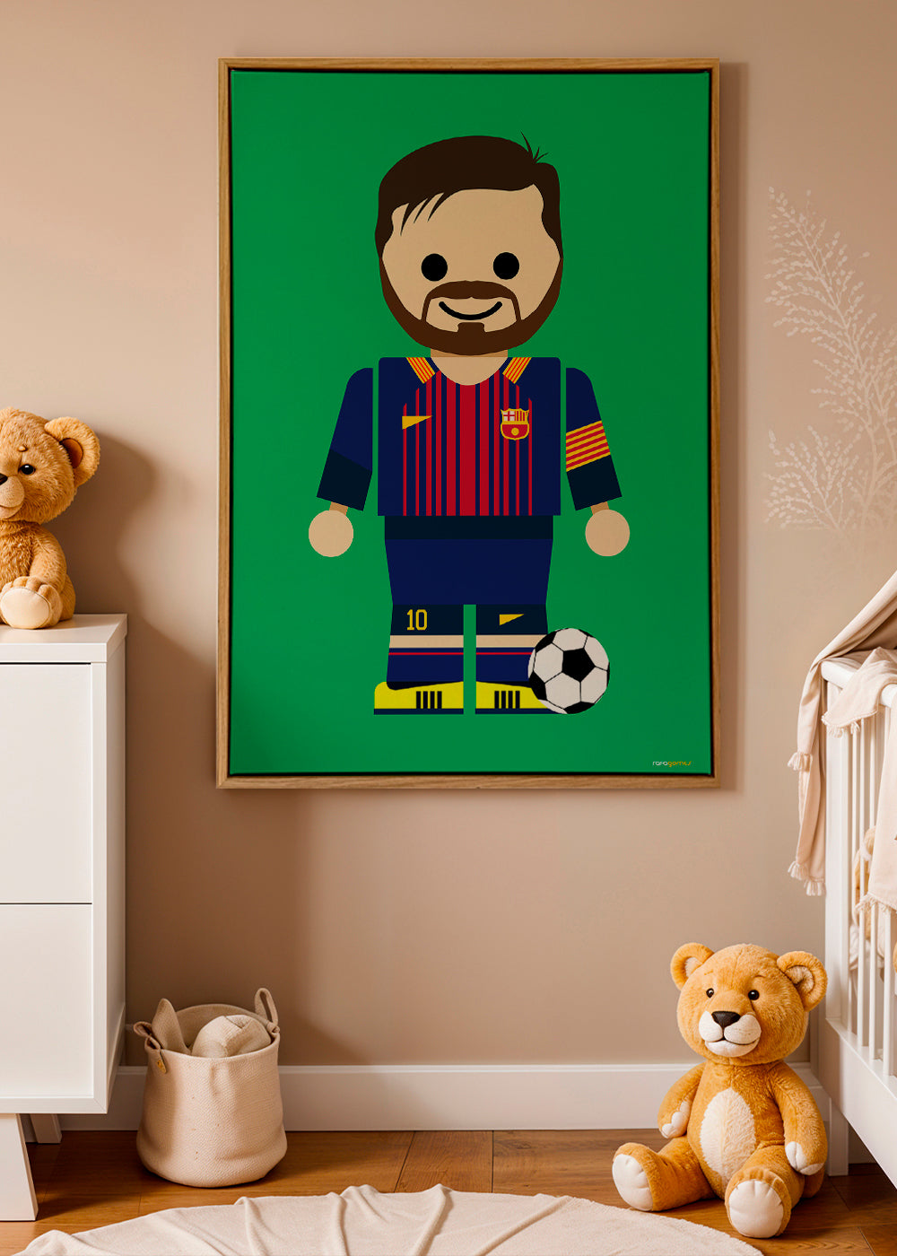 Sportkonst leksak fotbollsspelare illustration