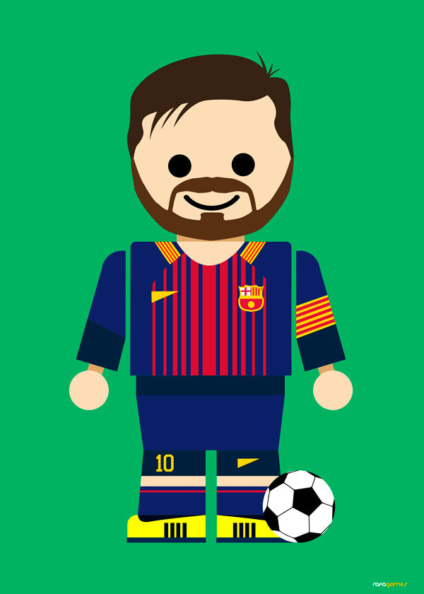 Sportkonst leksak fotbollsspelare illustration