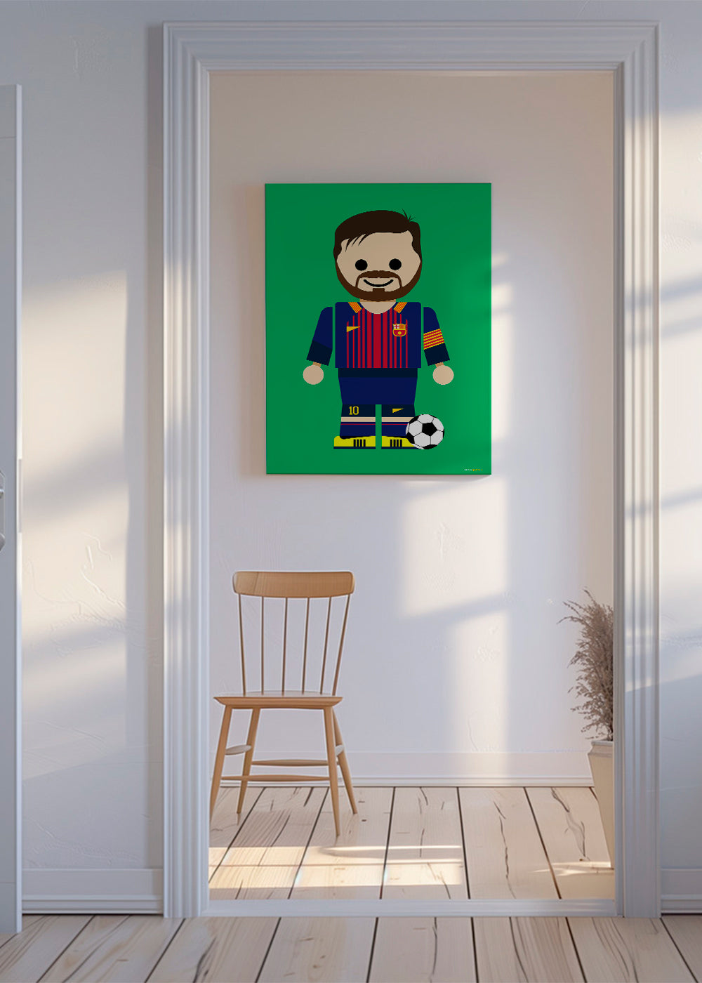 Sportkonst leksak fotbollsspelare illustration