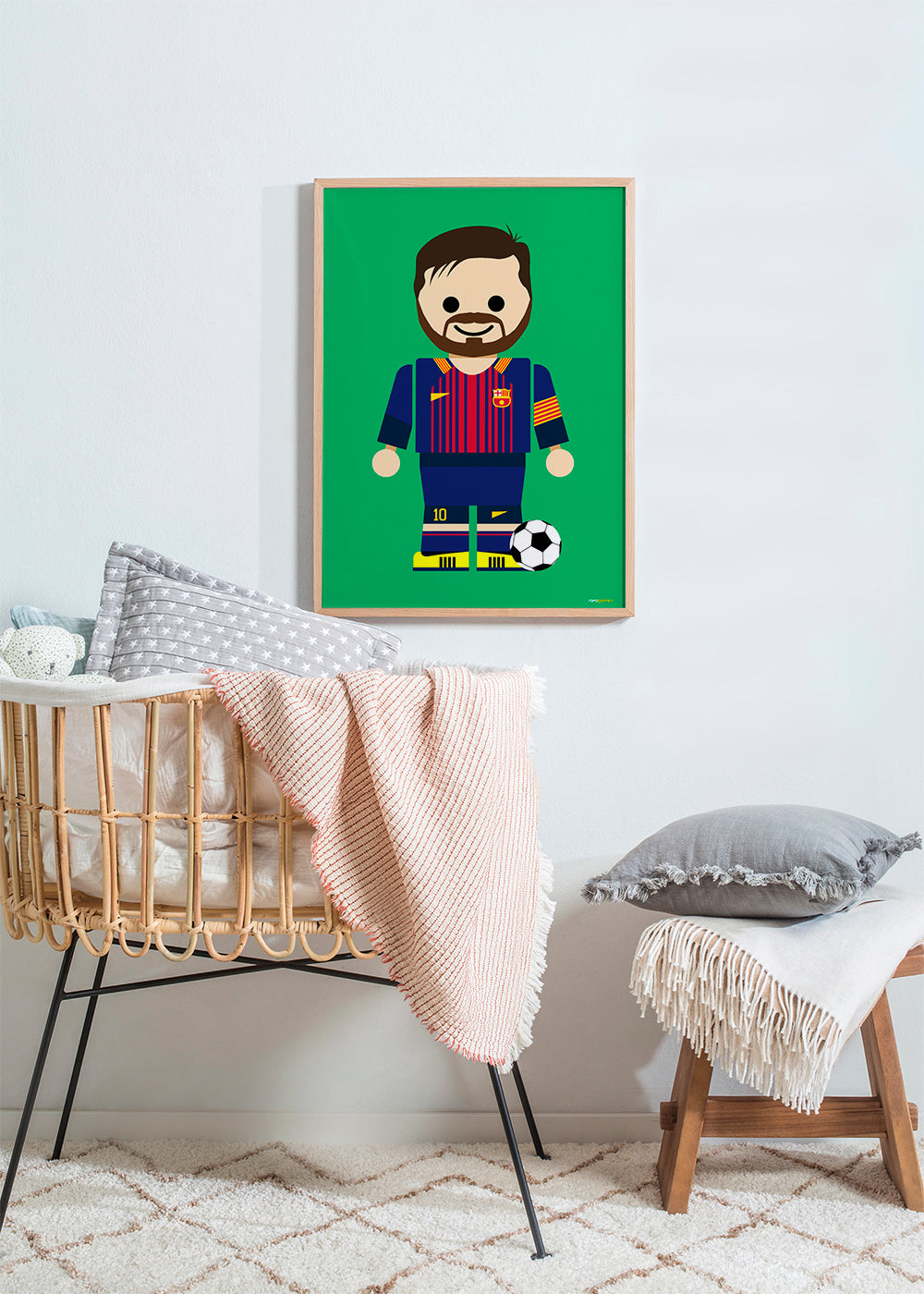 Sportkonst leksak fotbollsspelare illustration