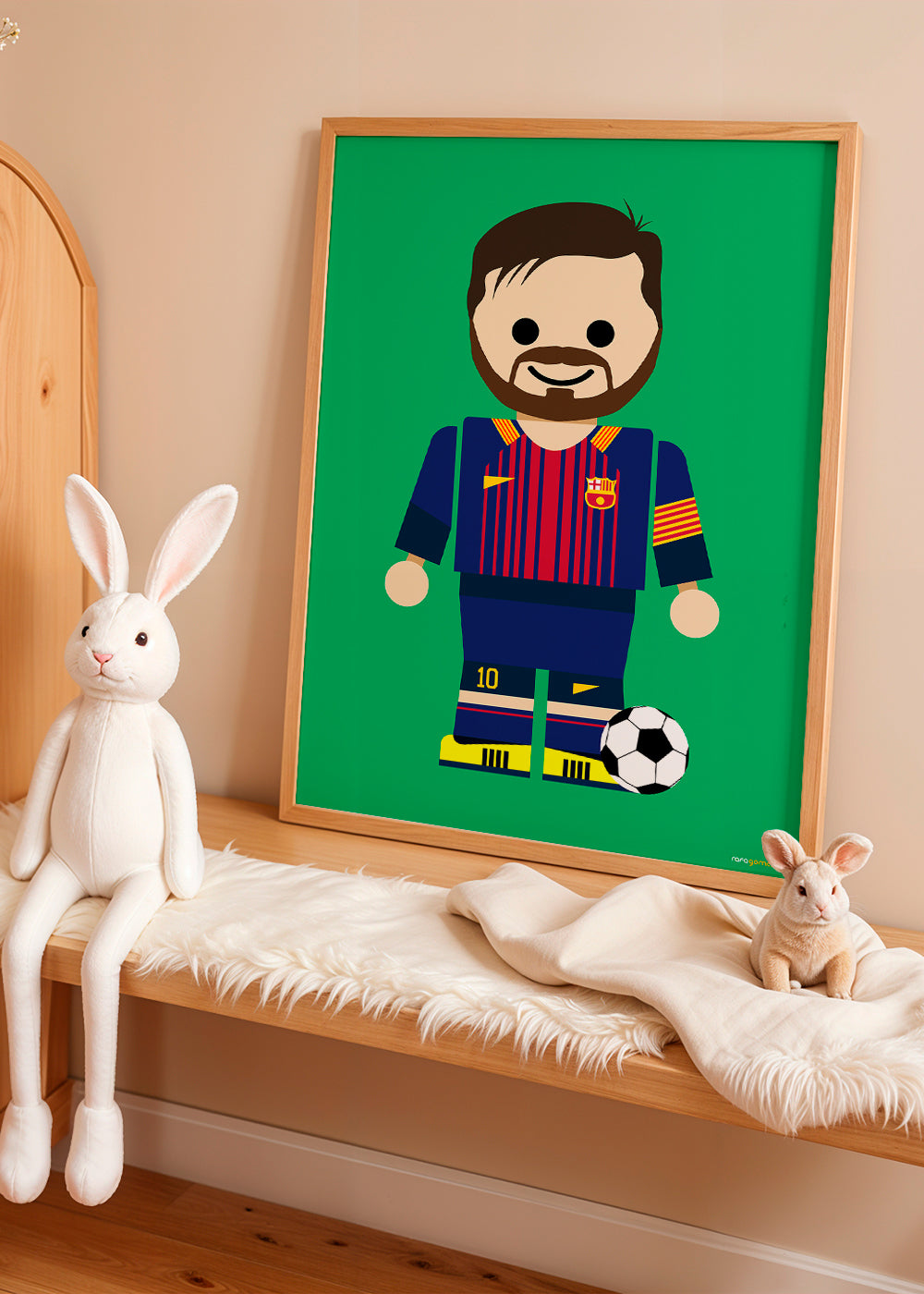Sportkonst leksak fotbollsspelare illustration