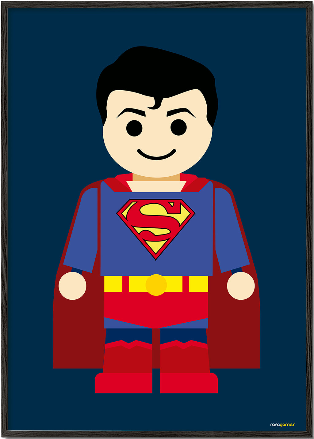 Leksak superhjälte illustration