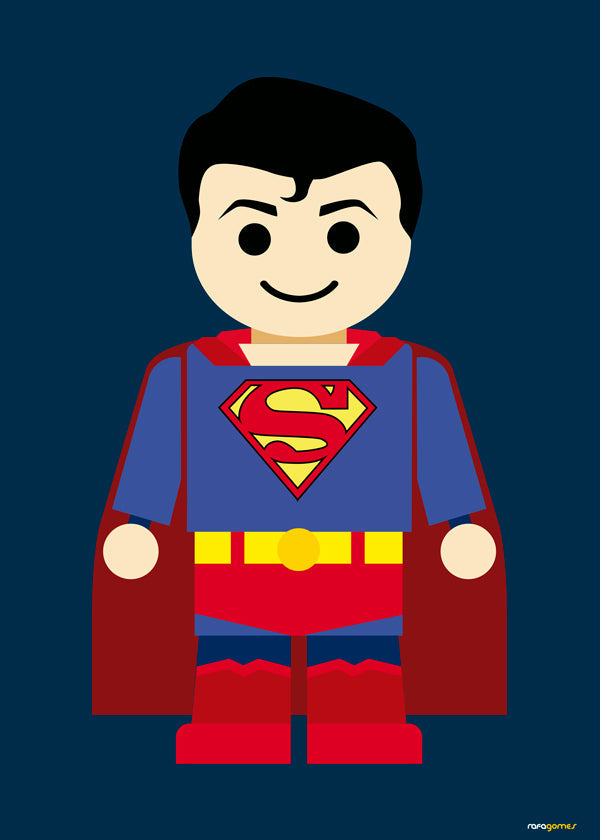 Leksak superhjälte illustration