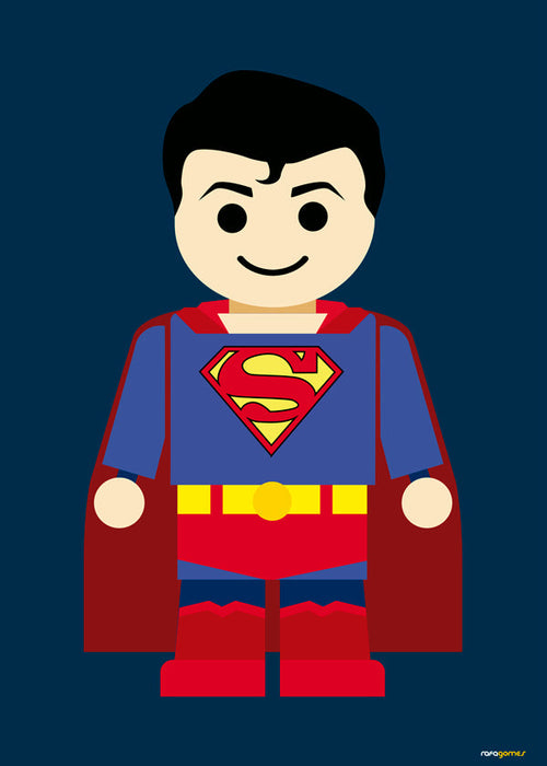 Leksak superhjälte illustration
