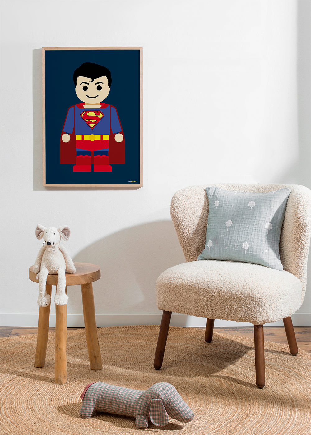 Leksak superhjälte illustration