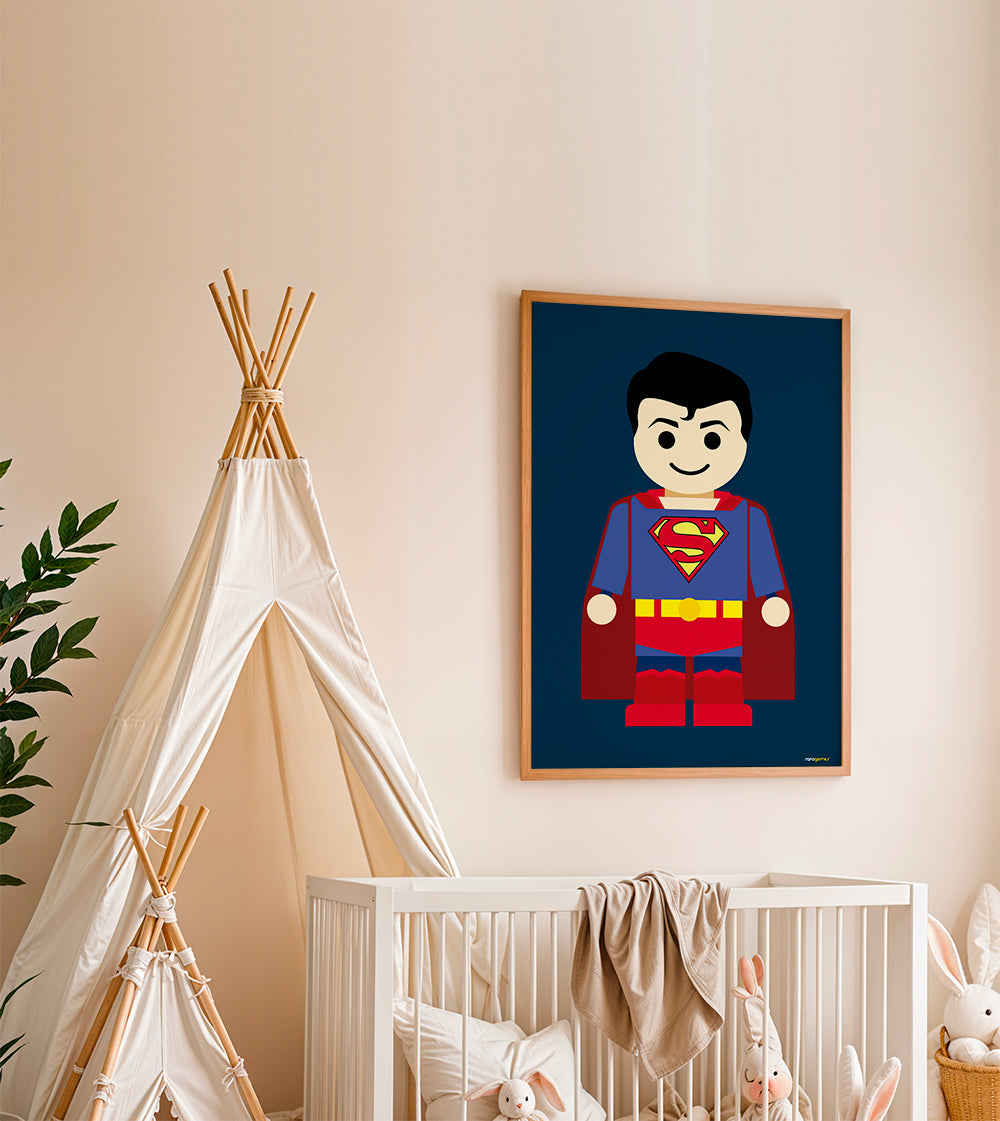 Leksak superhjälte illustration