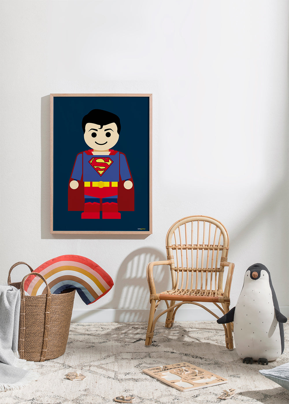 Leksak superhjälte illustration