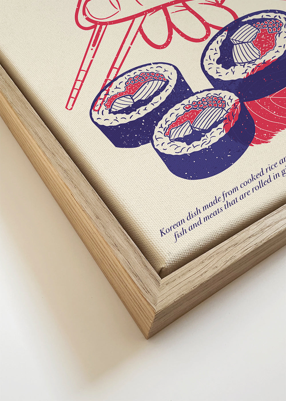 Kökskonst Kimbap-illustration