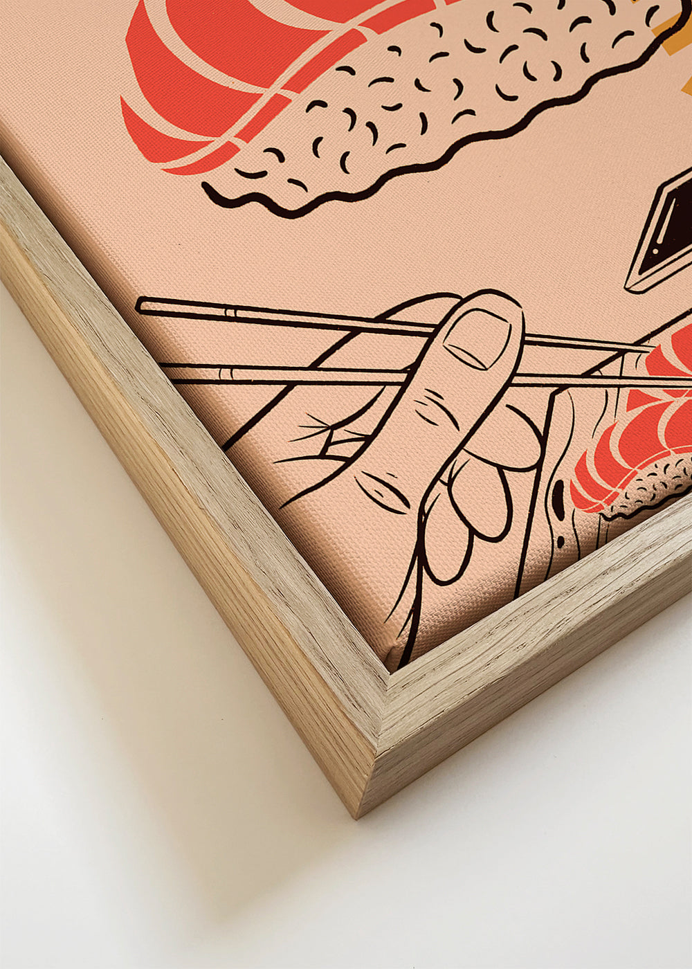 Kökskonst Nigiri lax poster