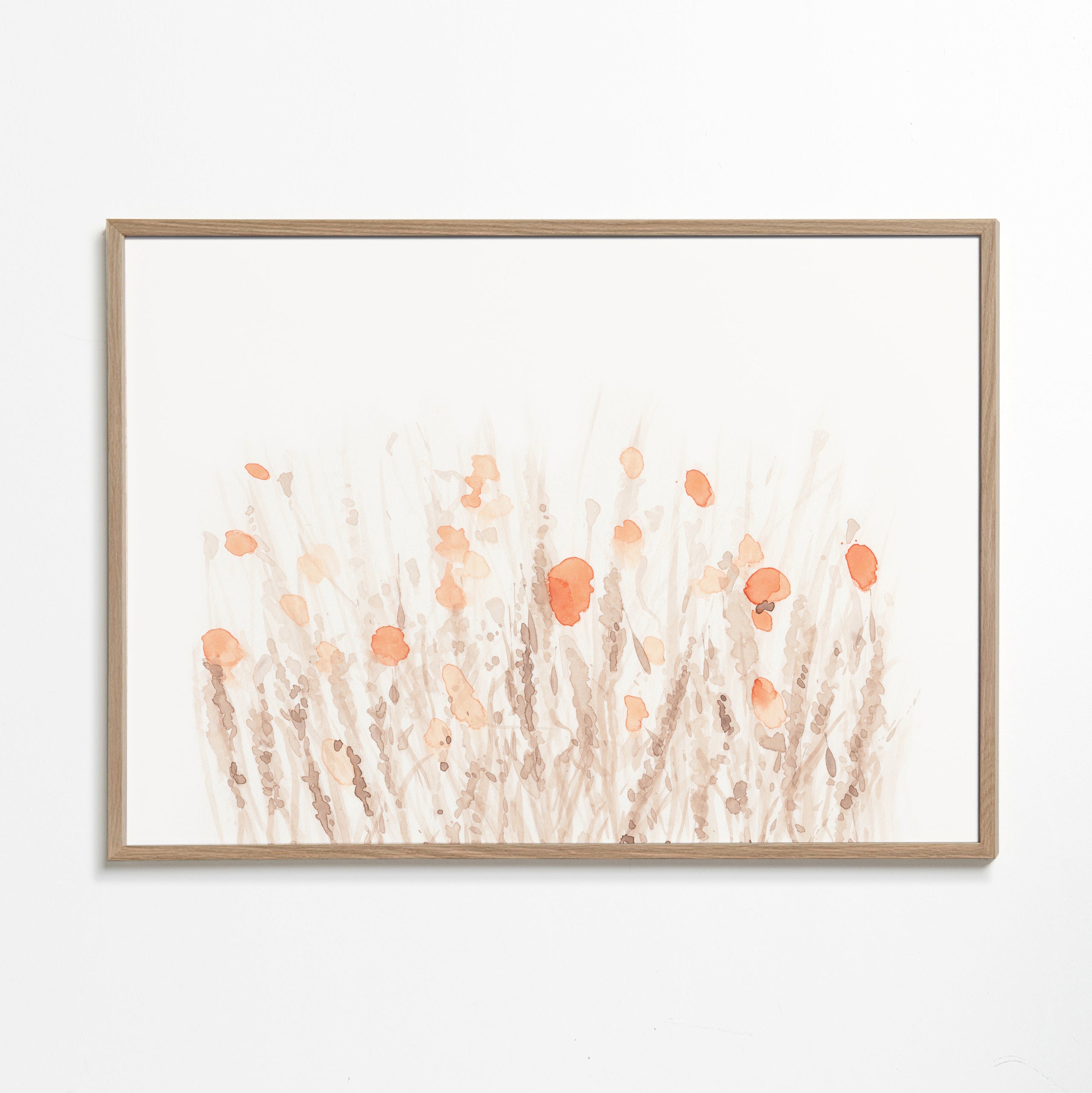 Botanisk poster med nätta torkade blommor