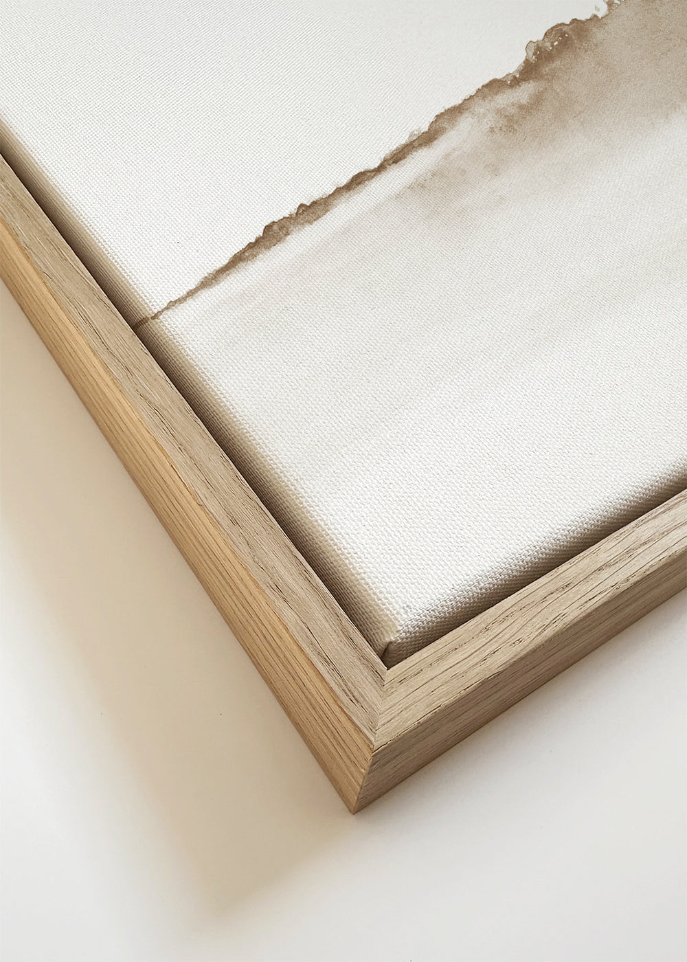 Sepia akvarellandskap minimalistiskt
