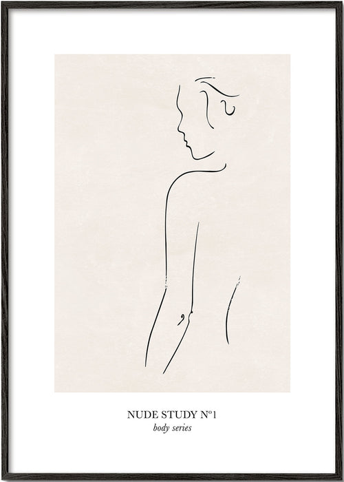 Illustration: Nakenstudie i linje