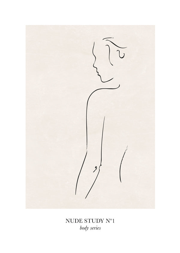 Illustration: Nakenstudie i linje