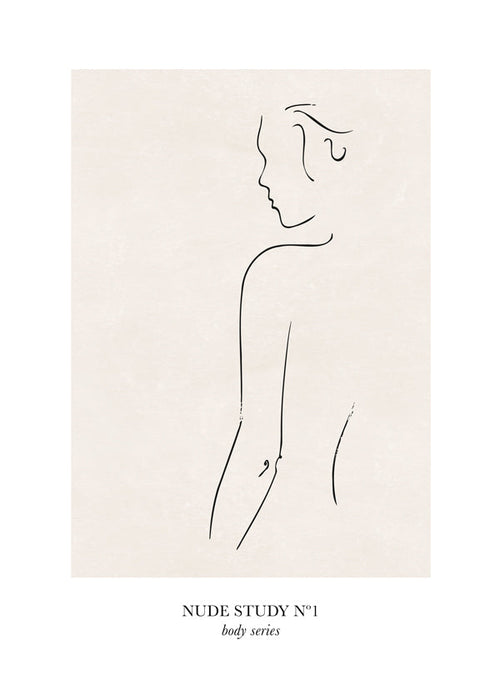 Illustration: Nakenstudie i linje
