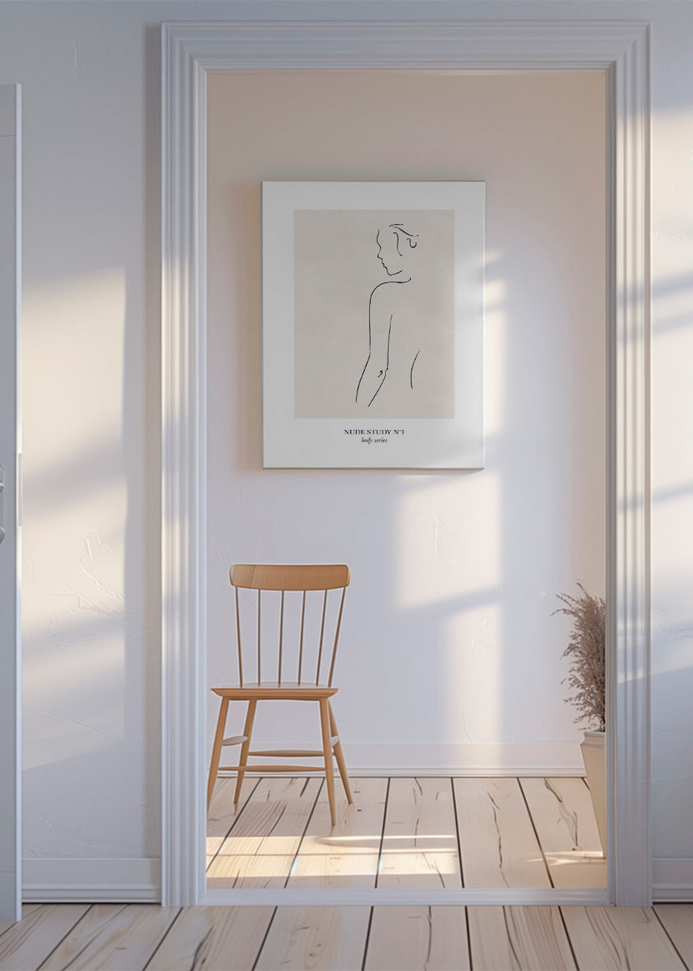 Illustration: Nakenstudie i linje