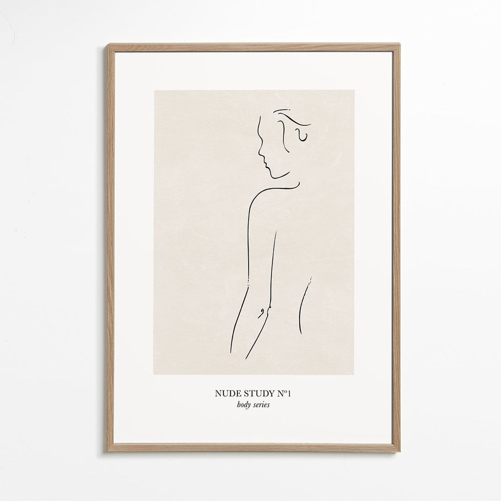 Illustration: Nakenstudie i linje