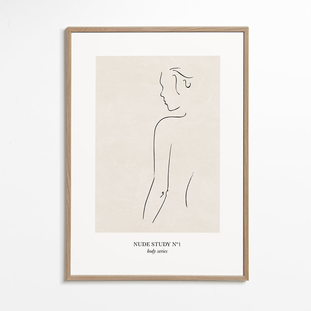 Illustration: Nakenstudie i linje