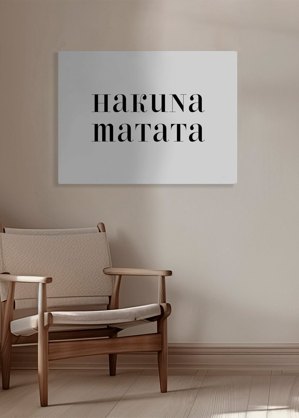 Minimalistisk tavla Hakuna Matata