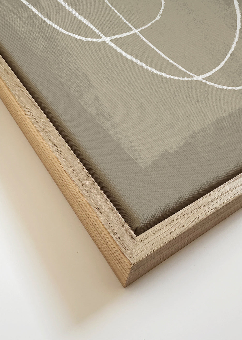 Minimalistisk design organiska linjer beige
