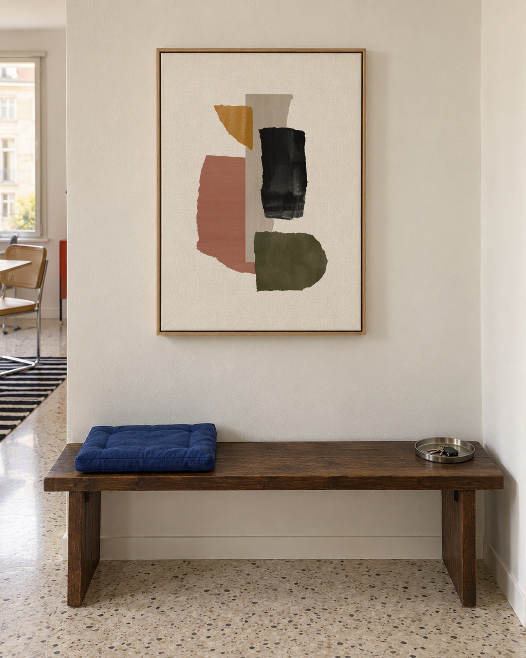 Fragments Nº3 - Framed canvas in an interior