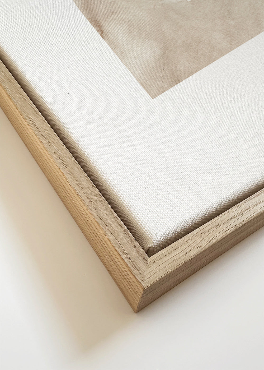 Abstrakt tavla beige akvarellformer