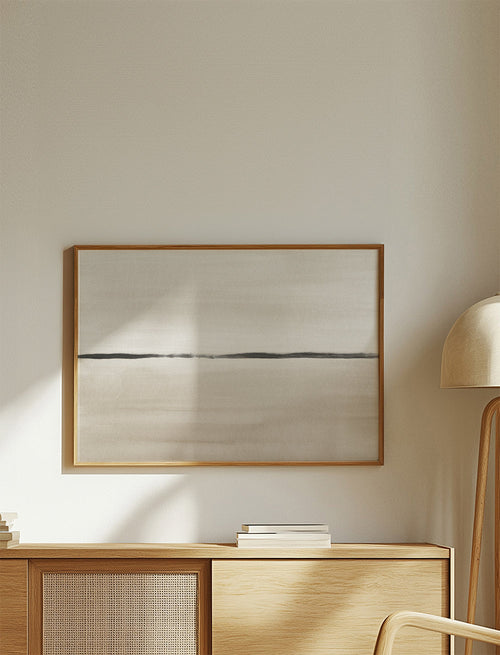 Minimalistisk horisont i beige toner