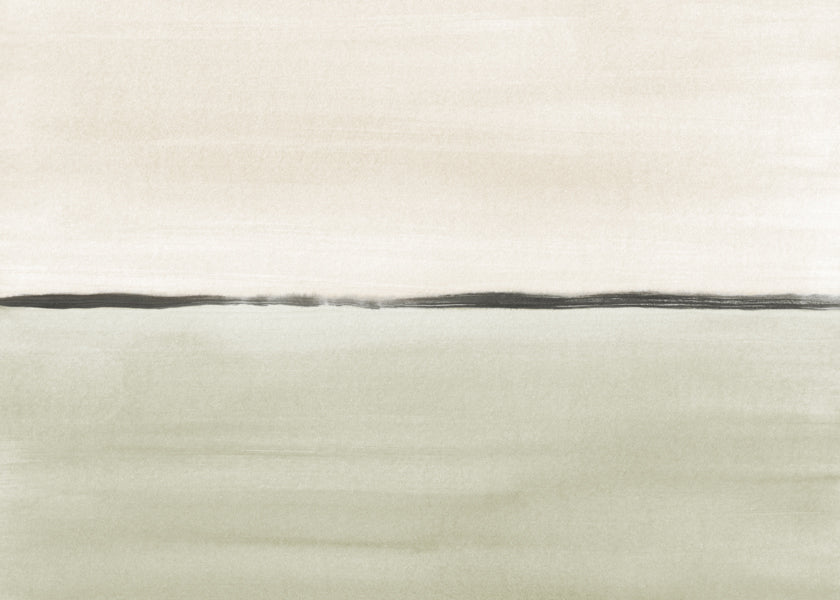 Landskapskonst: minimalistisk olivhorisont