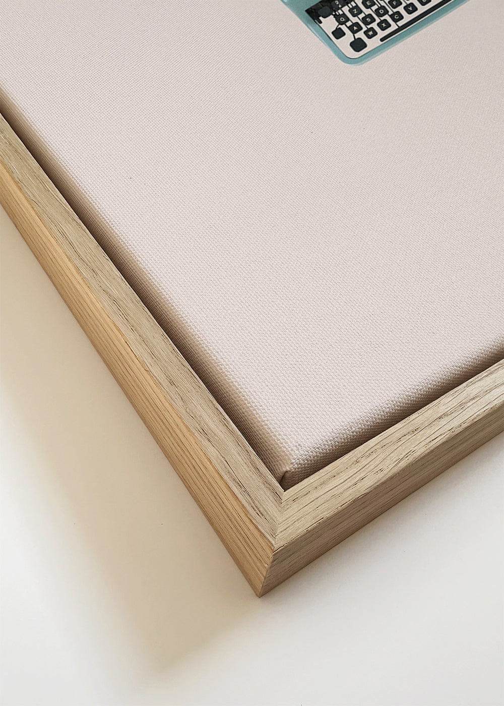 Botanisk poster: skrivmaskin med blad