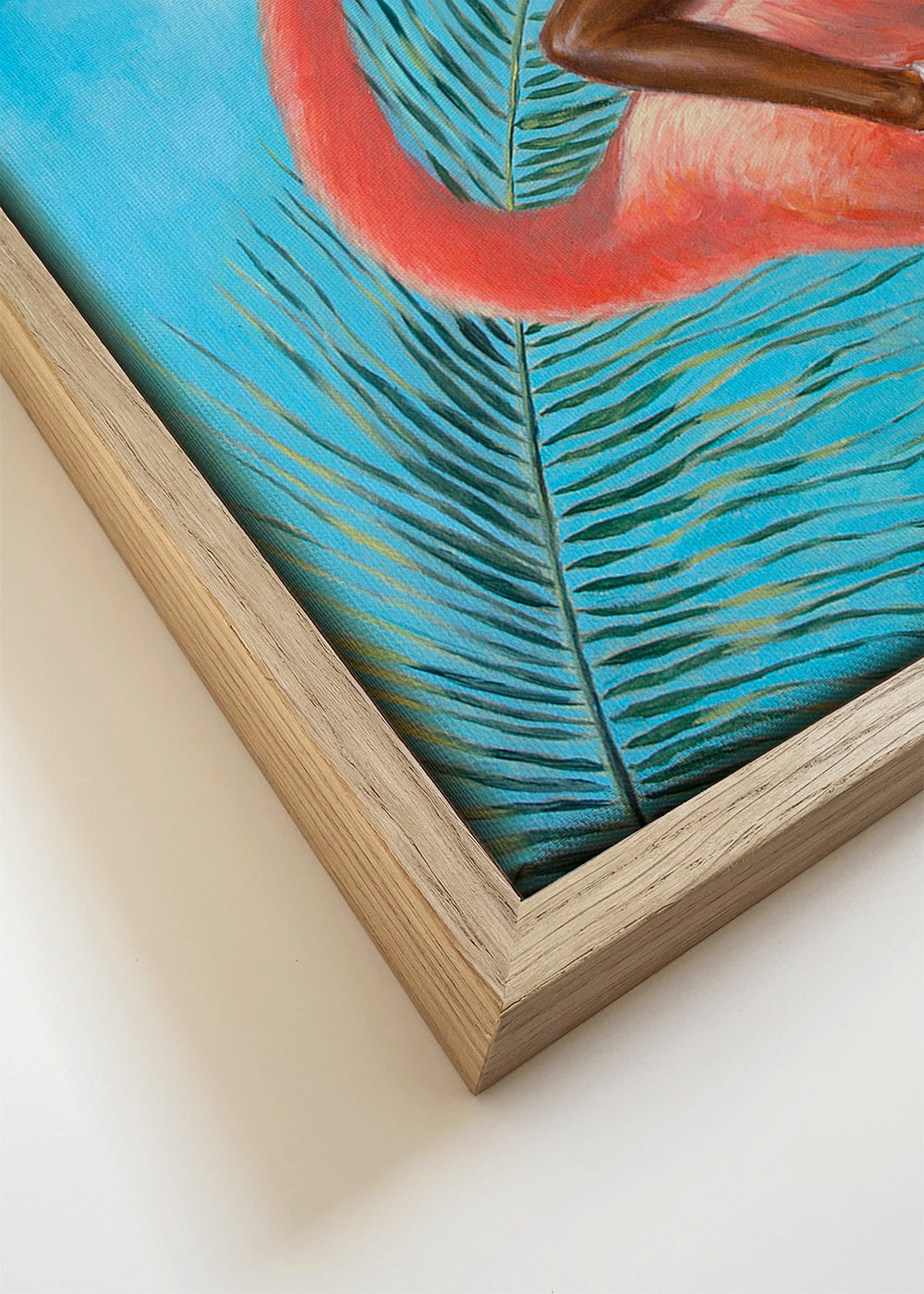 Flamingo konst med figur