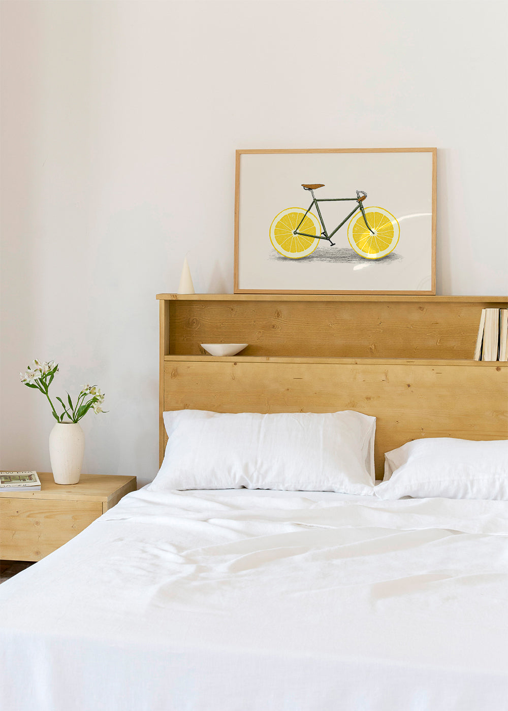 Kökskonst cykel med citronhjul