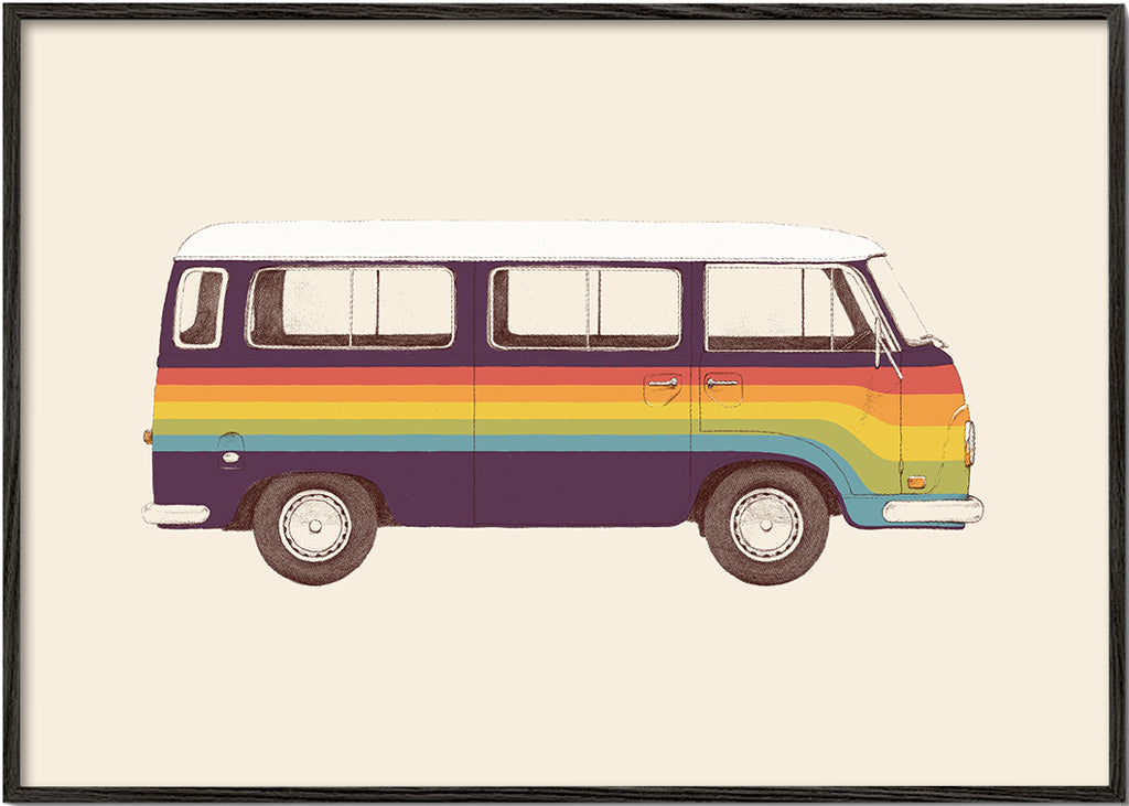 Illustration regnbågs-van