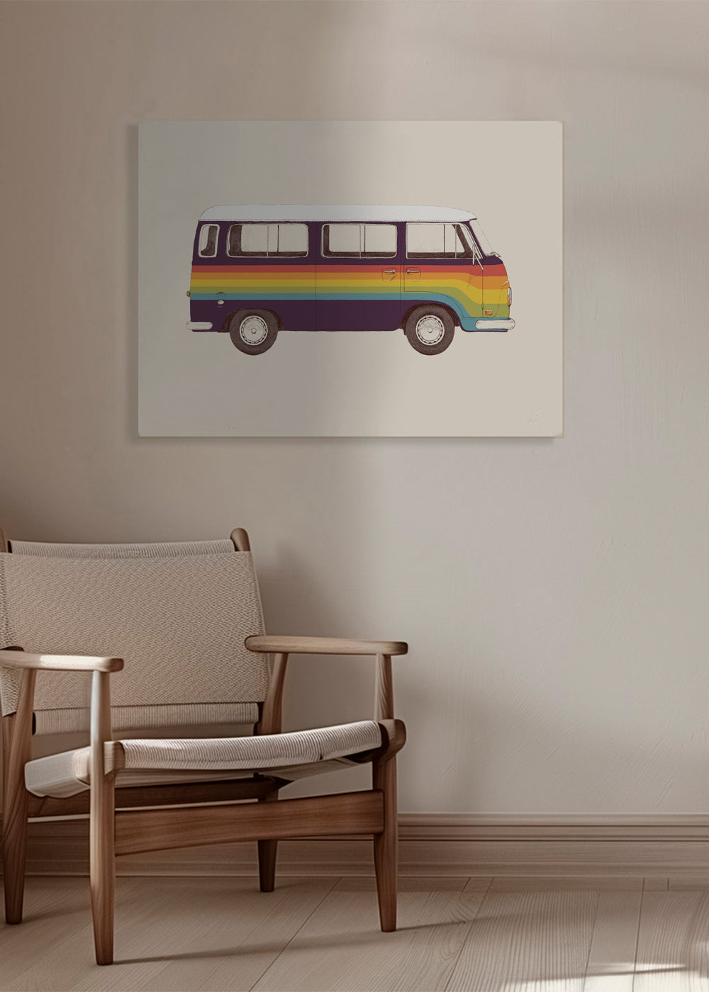 Illustration regnbågs-van