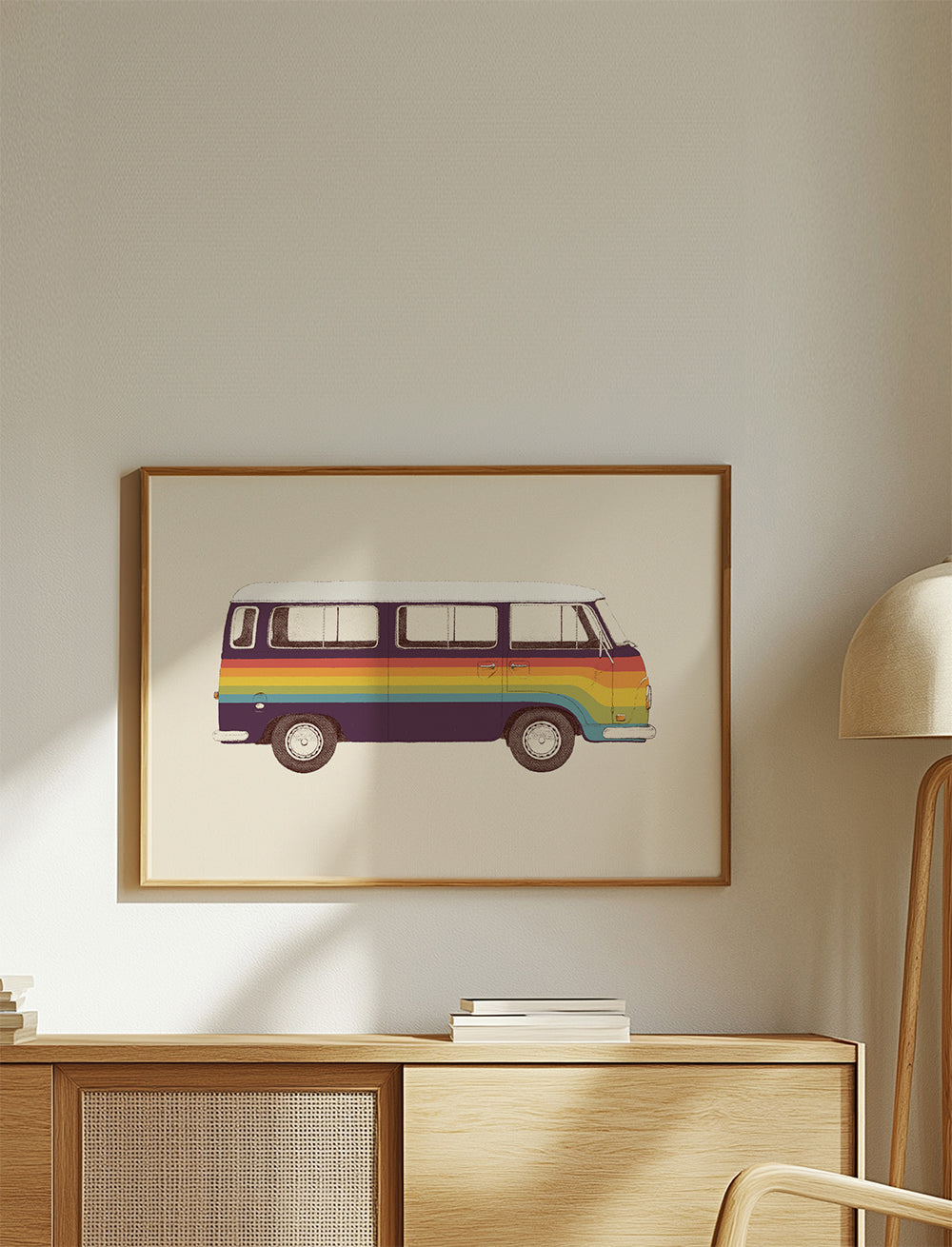 Illustration regnbågs-van