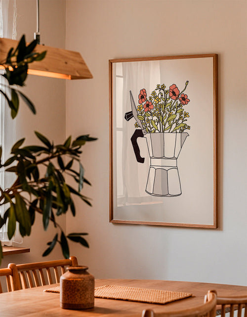 Kökskonst moka med blommor